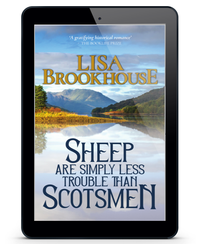 Sheep Are Simply Less Trouble Than Scotsmen by Lisa Brookhouse ebook shown on ereader